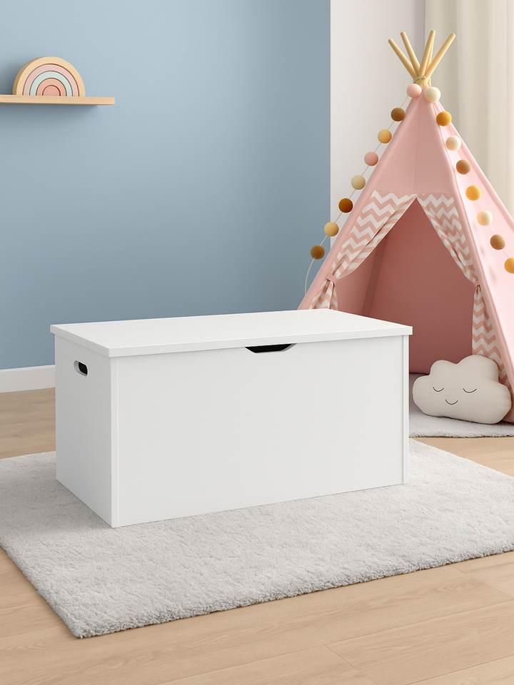 Alex White Classic Kids Toy Storage Box Chest