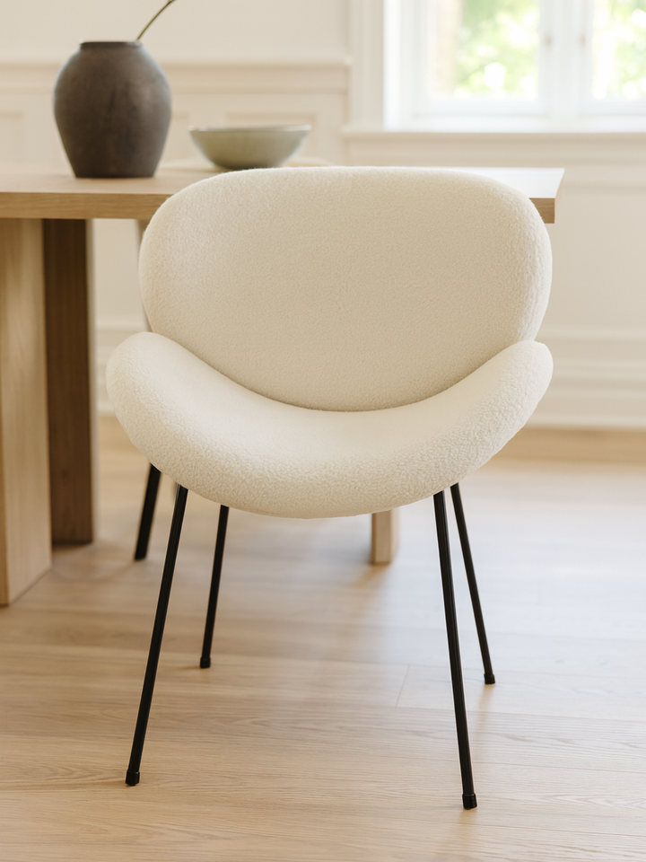 Laura White Arc Dining Chair 2pcs