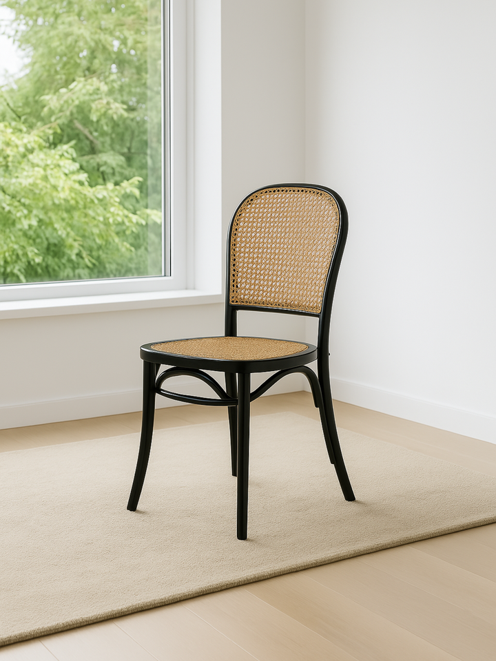 Camden Black Rattan Dining Chair