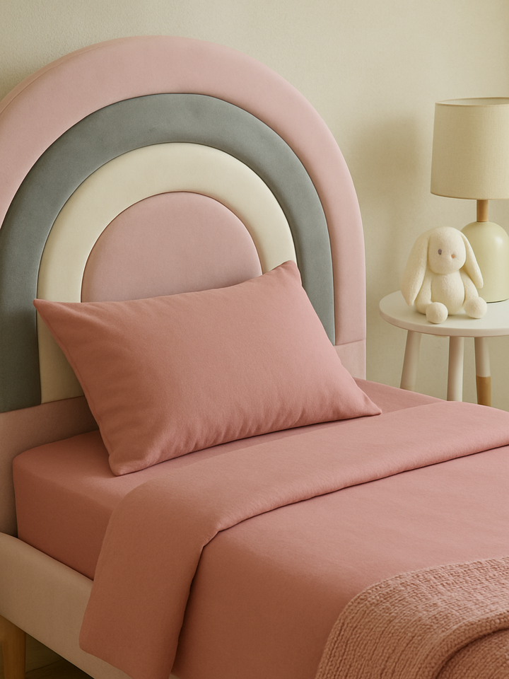 Rose Princess Pink Kids Single Bed Frame