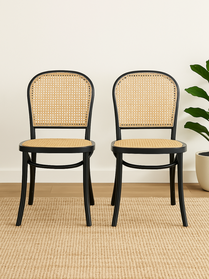 Camden Black Rattan Dining Chair