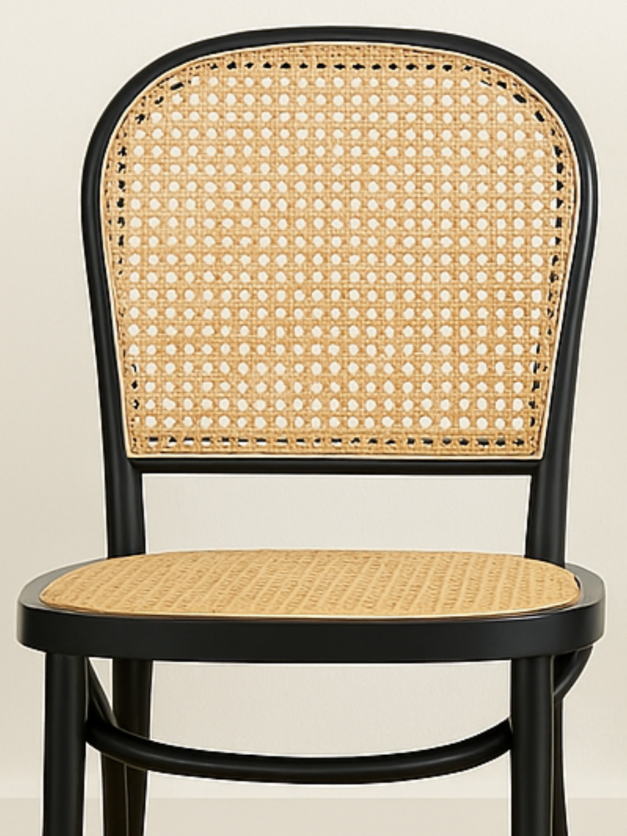 Camden Black Rattan Dining Chair 2pcs