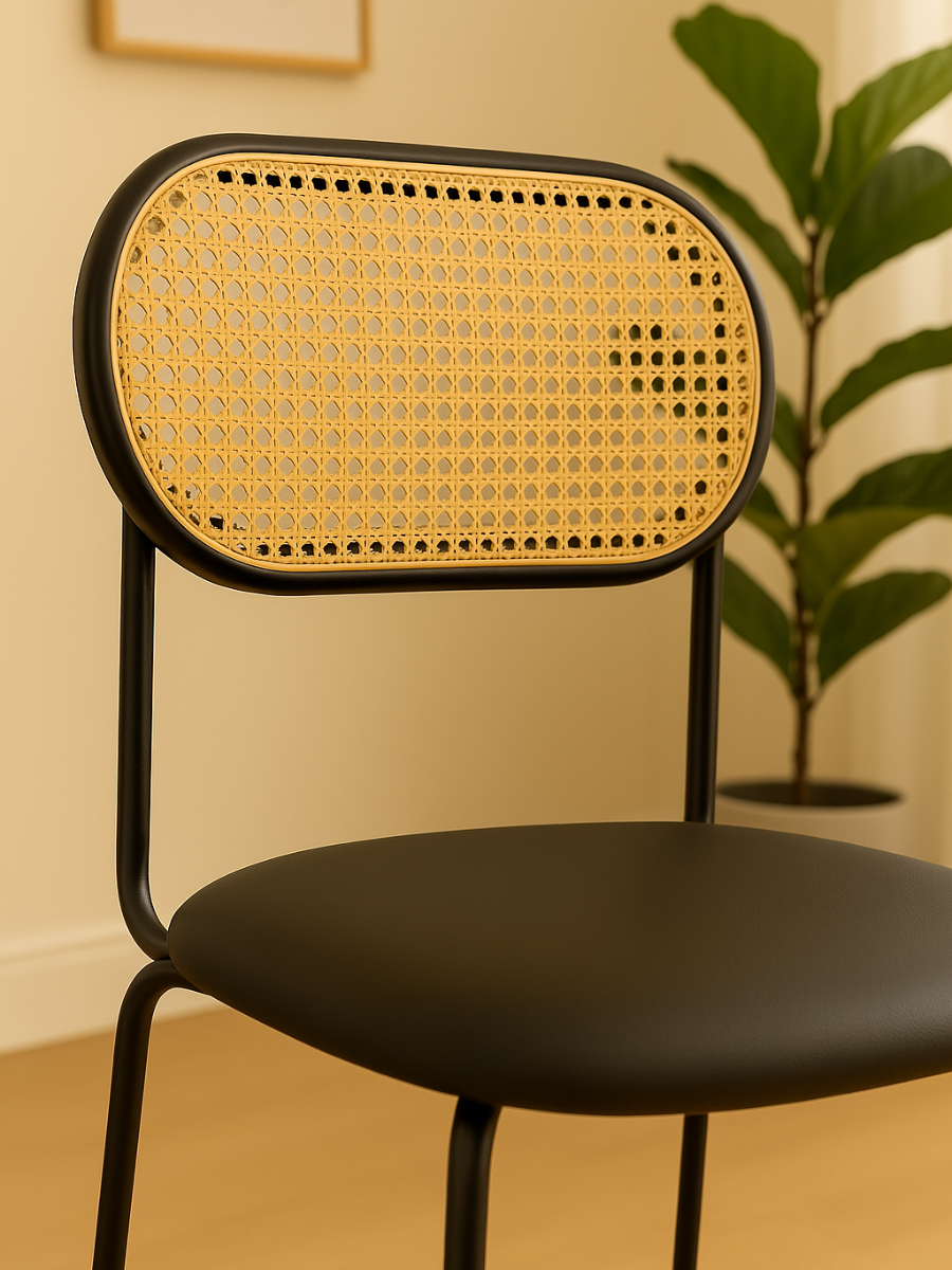 Sierra Black Rattan Chair 2pcs