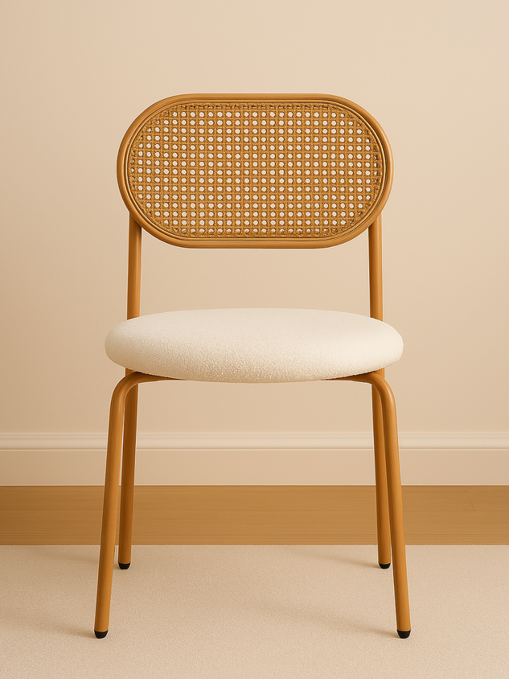 Arden White Sherpa Rattan Chair 2pcs