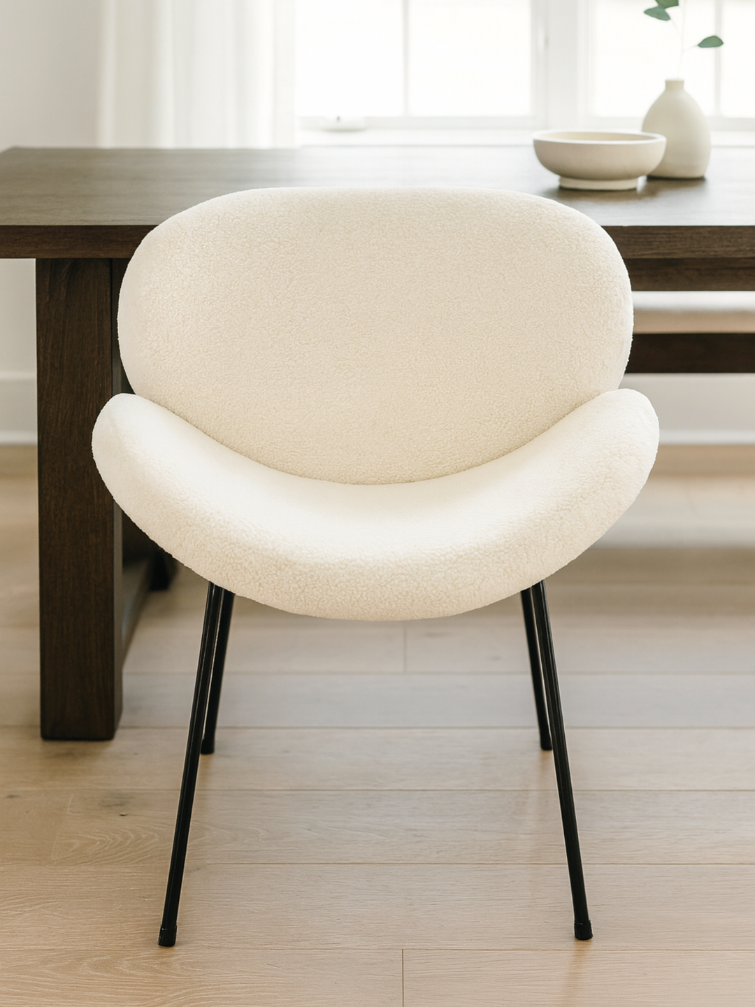 Laura White Arc Dining Chair 2pcs