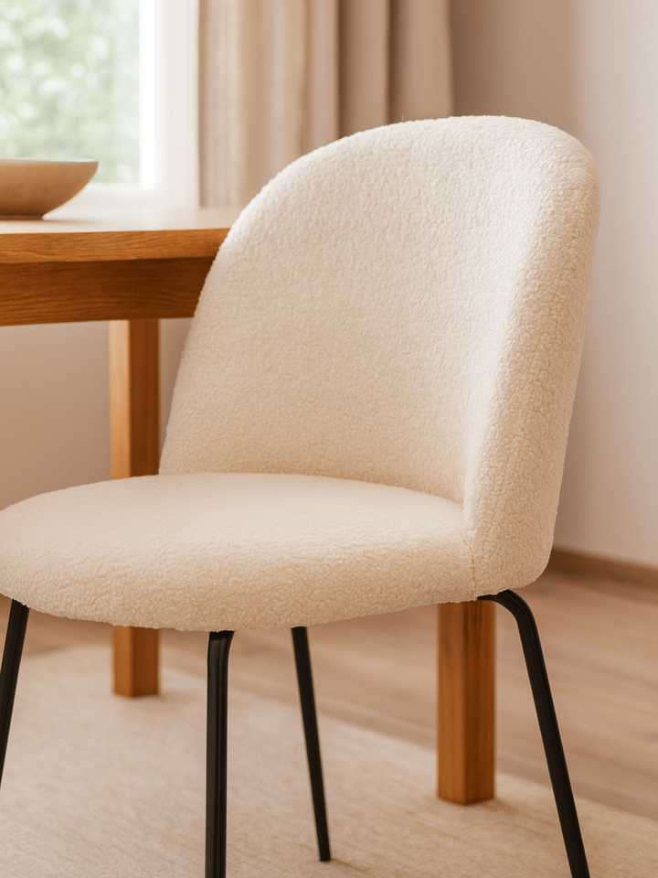 Lola Classic White & Black Dining Chair 2pcs