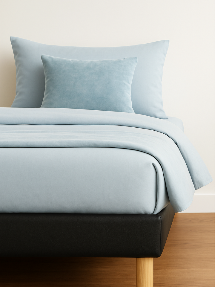 Felix Black Leather Bed Base