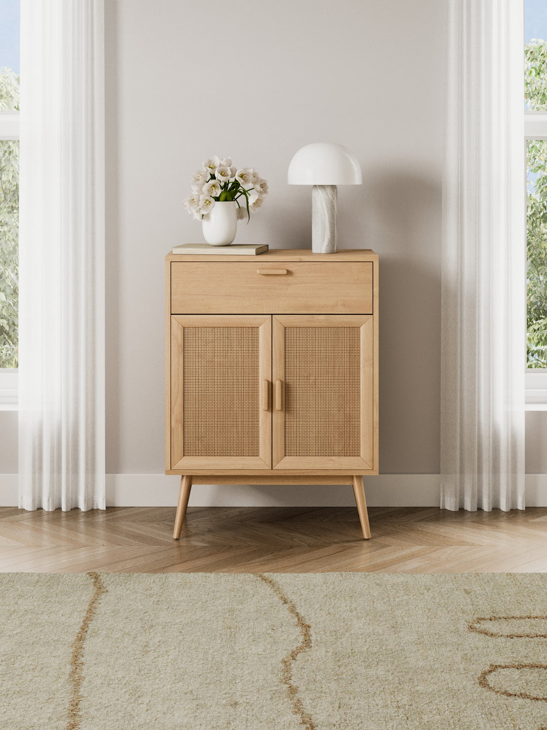 Elaine Natural Rattan Sideboard Cabinet