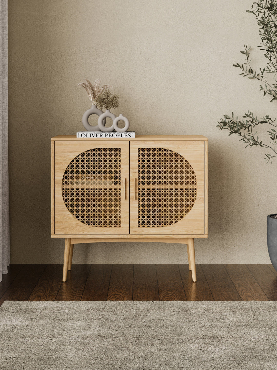 Roman Natural Rattan Sideboard Cabinet Bundle 160cm