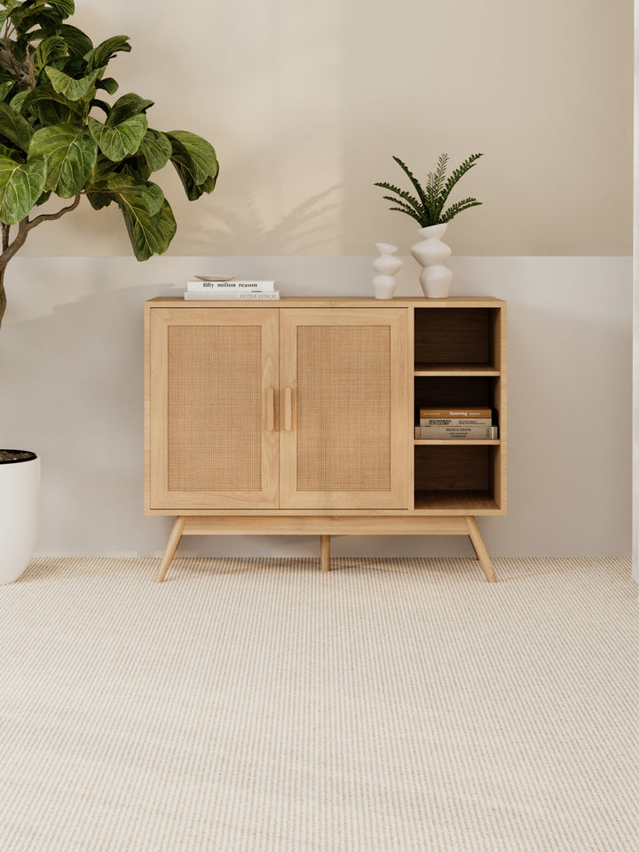 Laura Natural Rattan Sideboard Cabinet