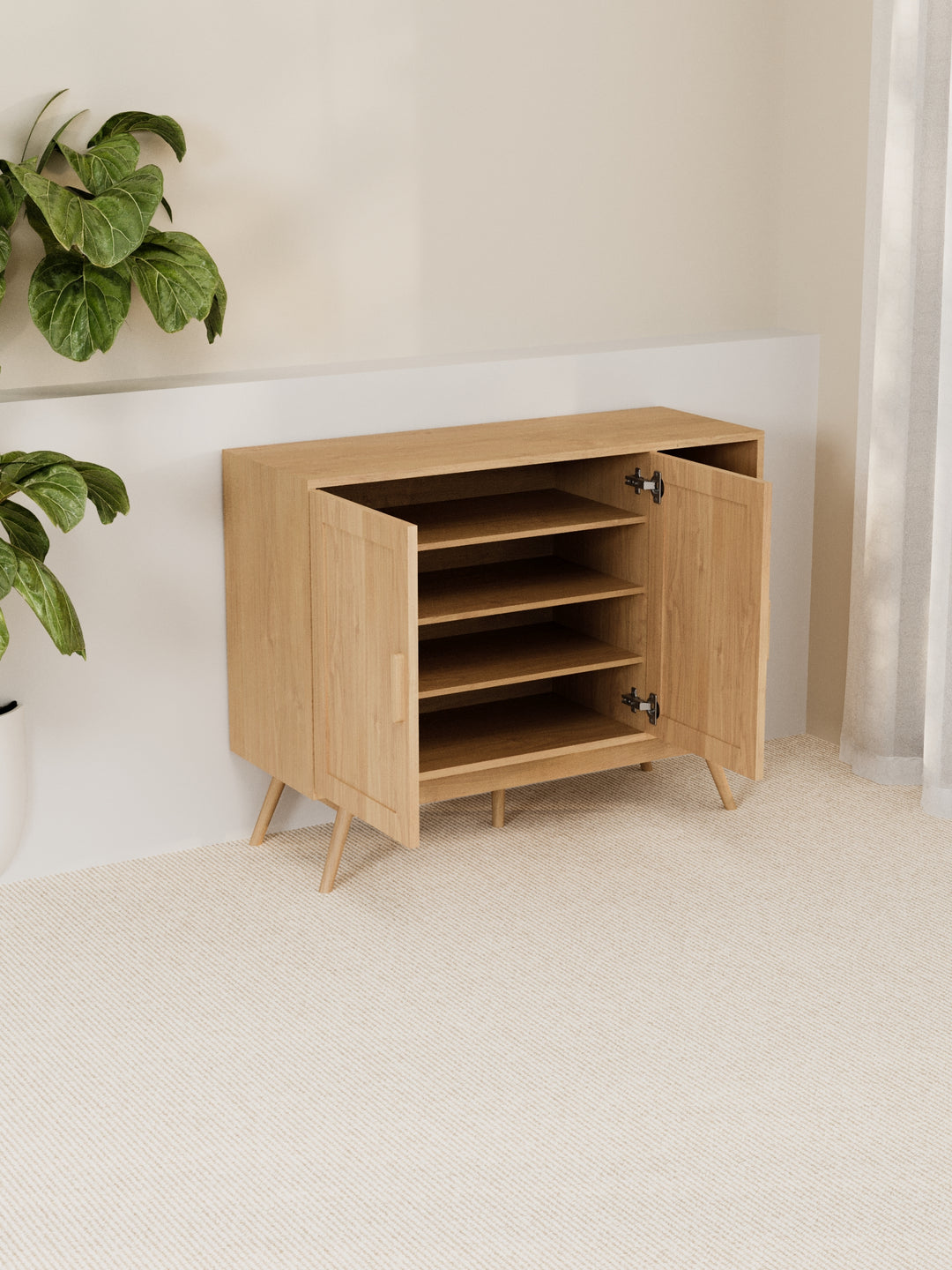 Laura Natural Rattan Sideboard Cabinet Bundle 200cm