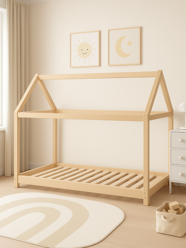 Frankie Natural Lullaby Kids Single Bed Frame