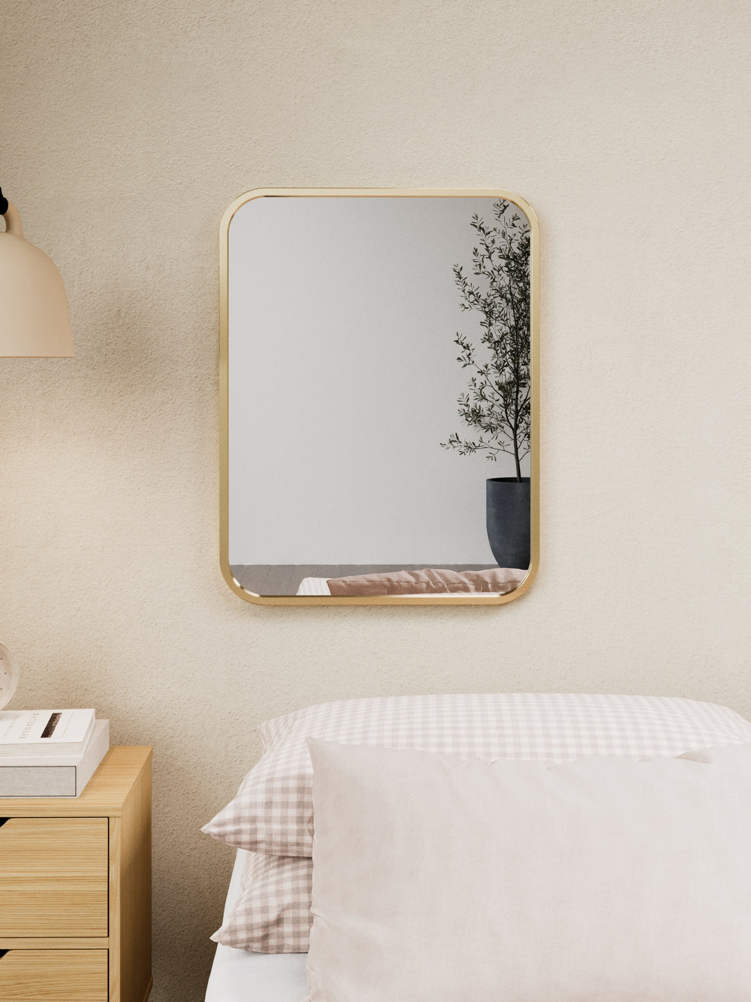 Carter Gold Curve Wall Mirror