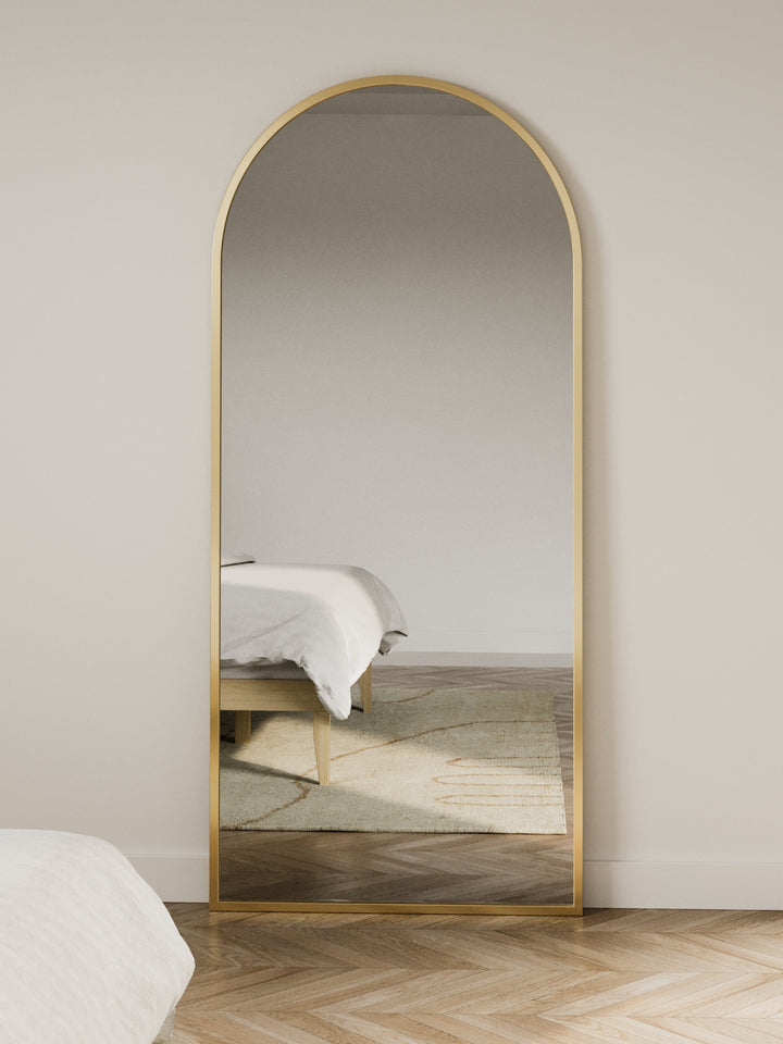 Kara Premium Gold Arched Full Length Mirror