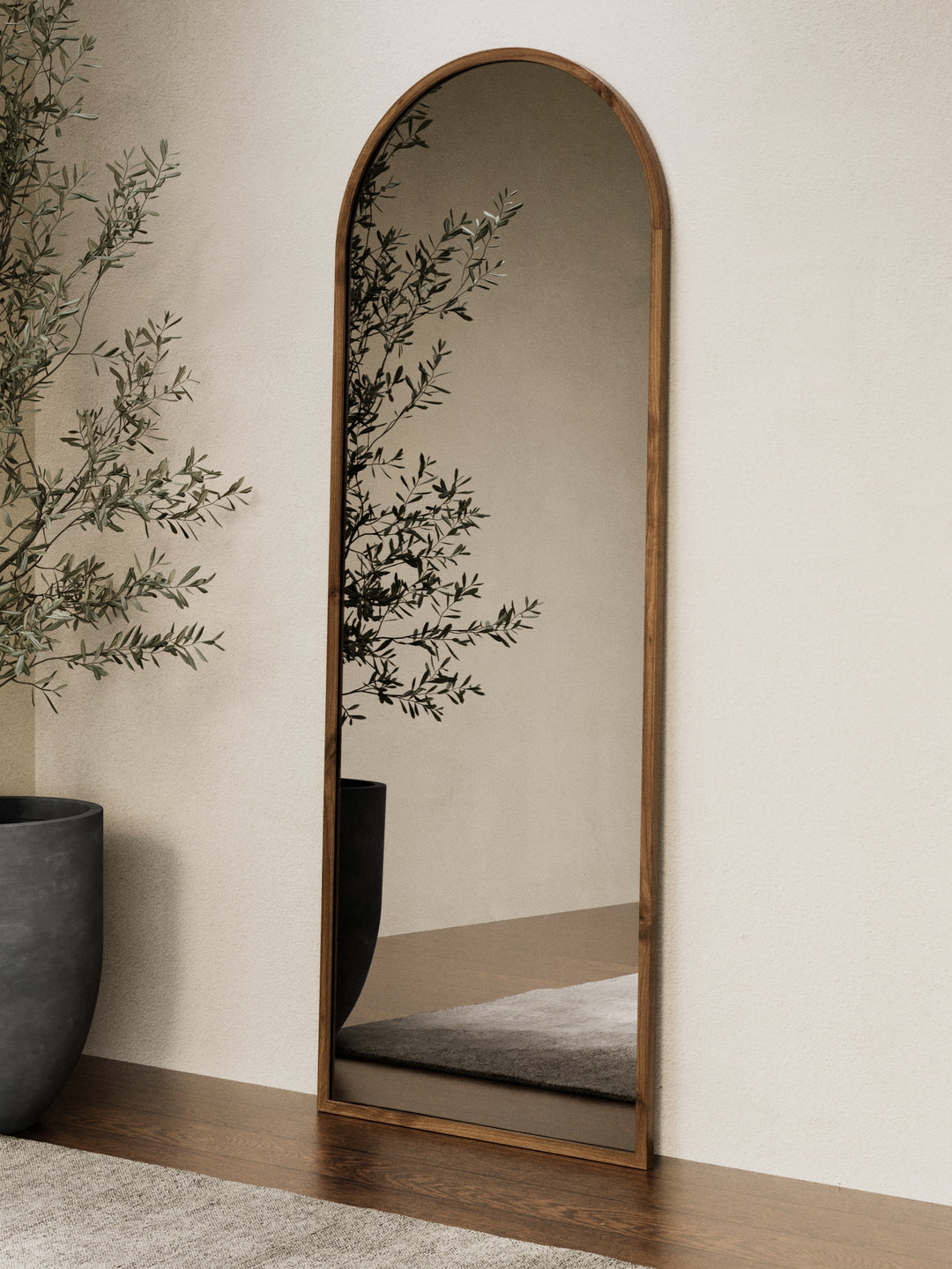 Margot Walnut Arched Full Length Mirror