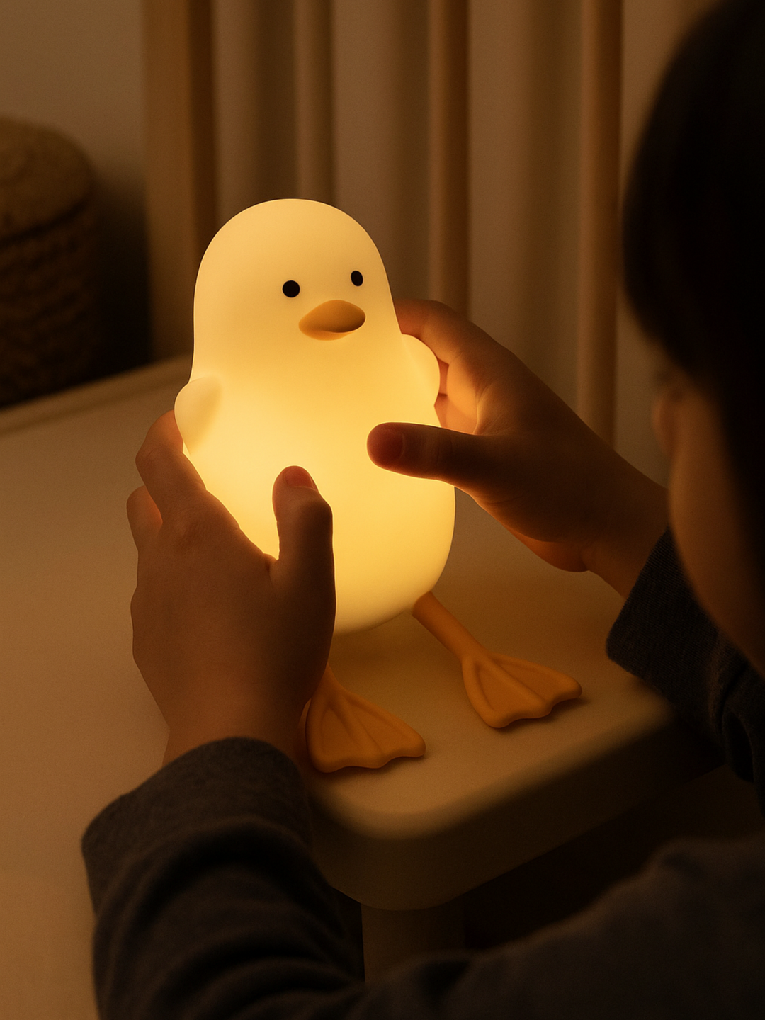 Soothing Nursery Glow Duck Touch Light