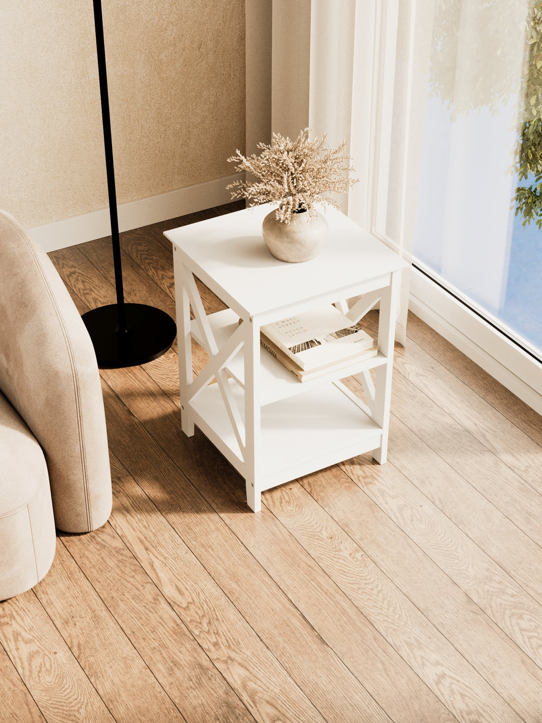 Harper White Hamptons Side Table