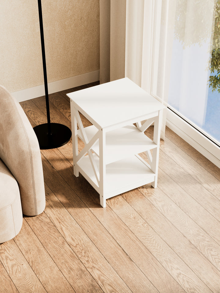 Harper White Hamptons Side Table