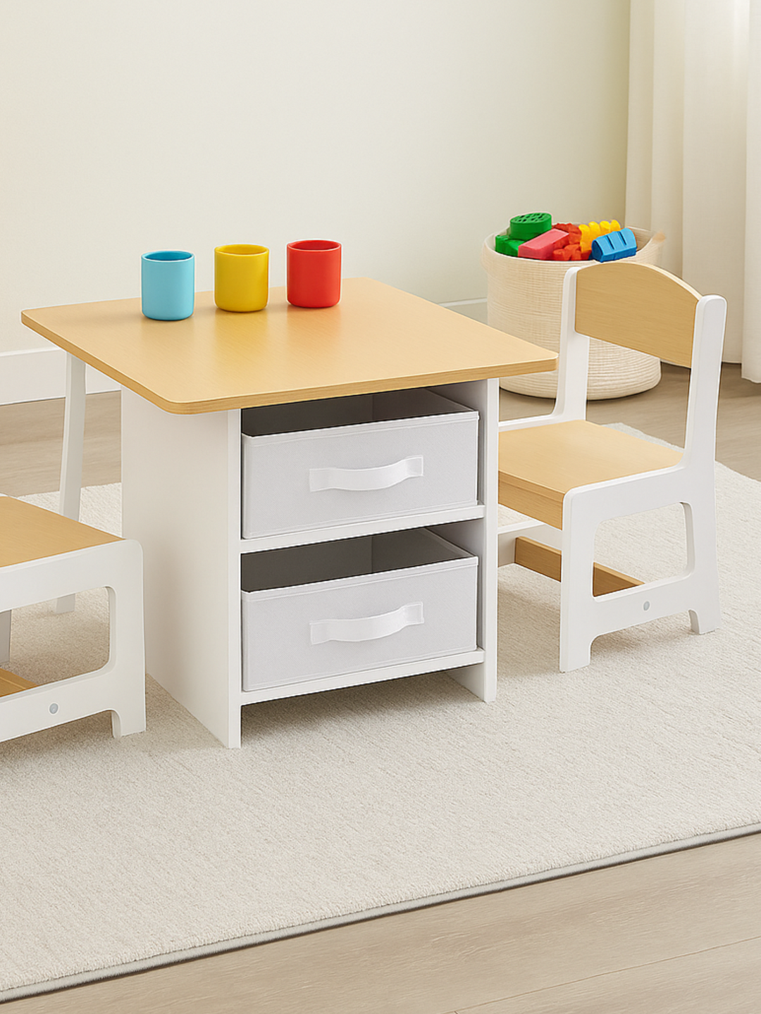 Hide & Seek Classic Natural Kids Table Set