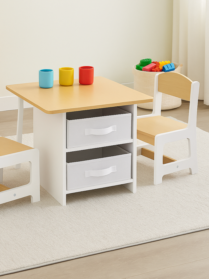 Hide & Seek Classic Natural Kids Table Set