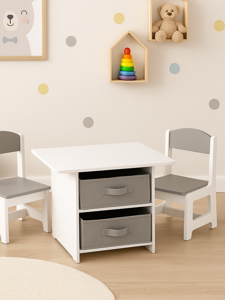 Hide & Seek Classic Grey Kids Table Set