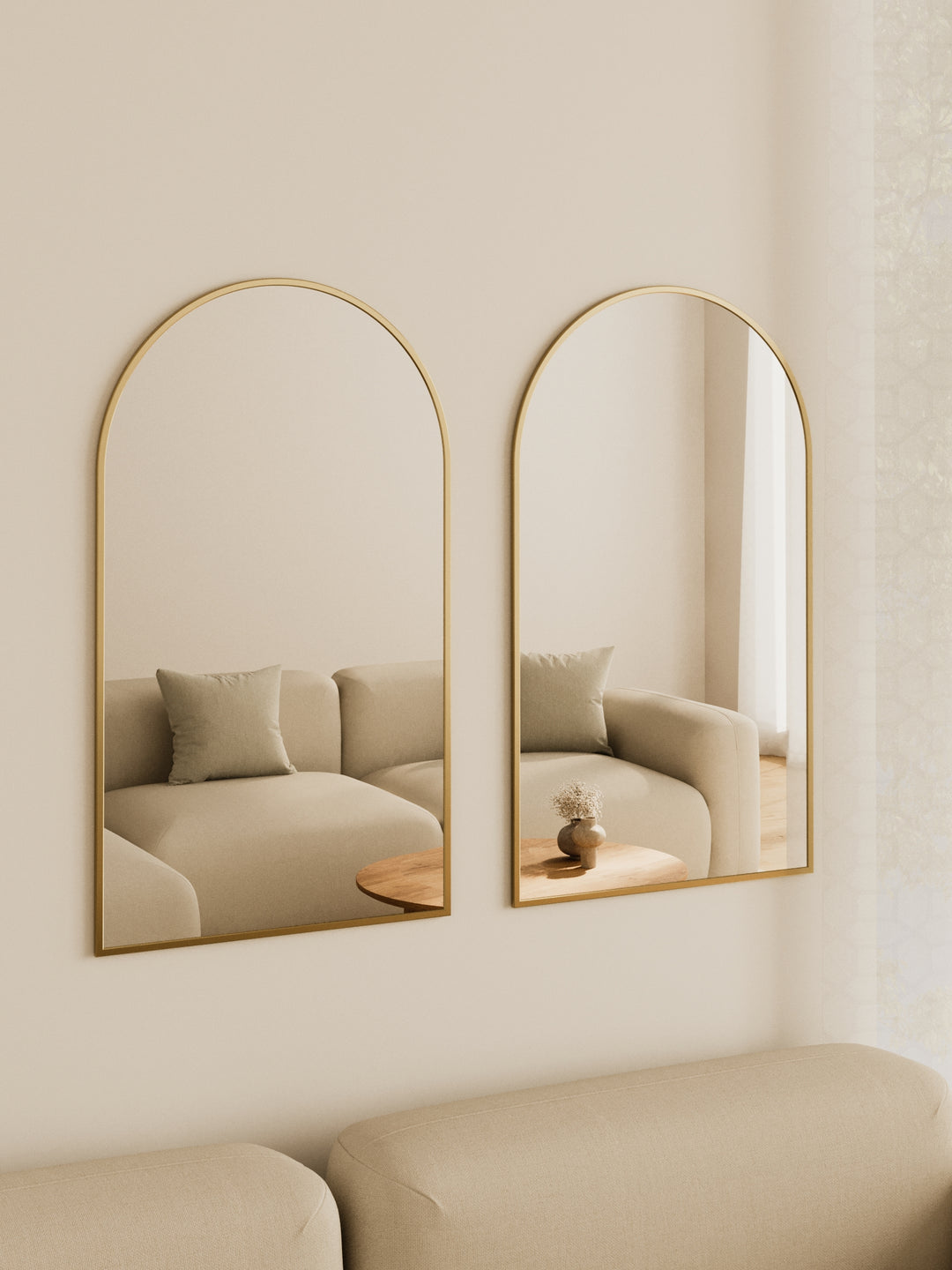 Ella Gold Arch Wall Mirror Bundle