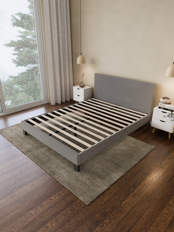 Francis Grey Fabric Bed Frame
