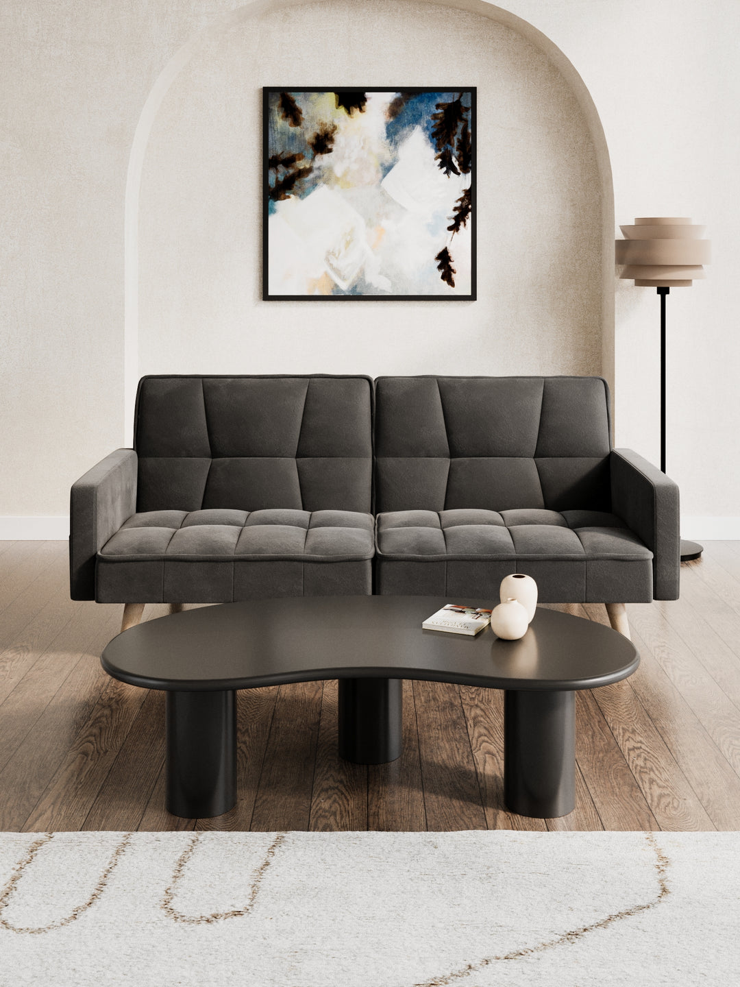 Tegan Grey 3 Seater Sofa Bed