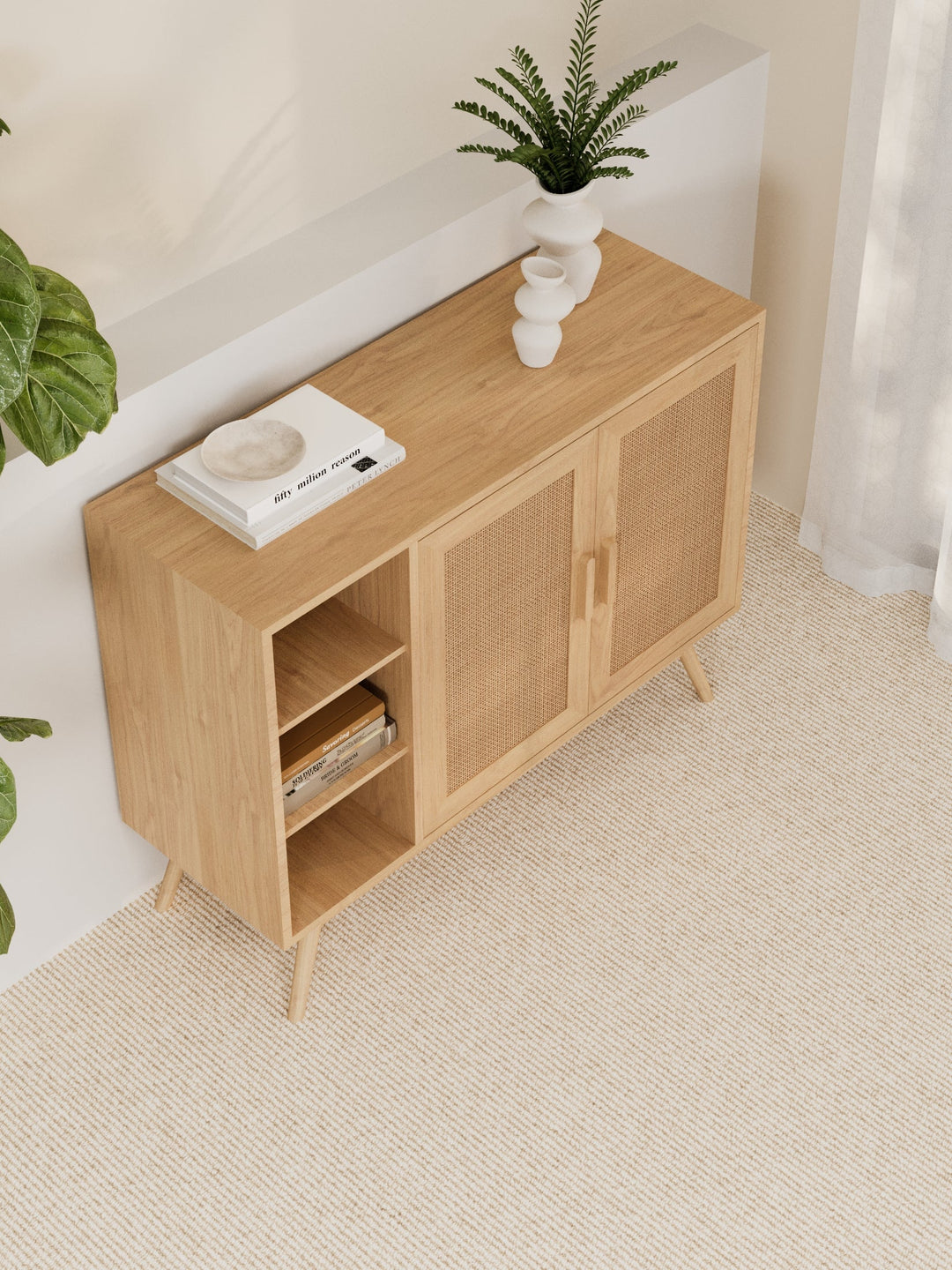 Rattan Sideboard Cabinet