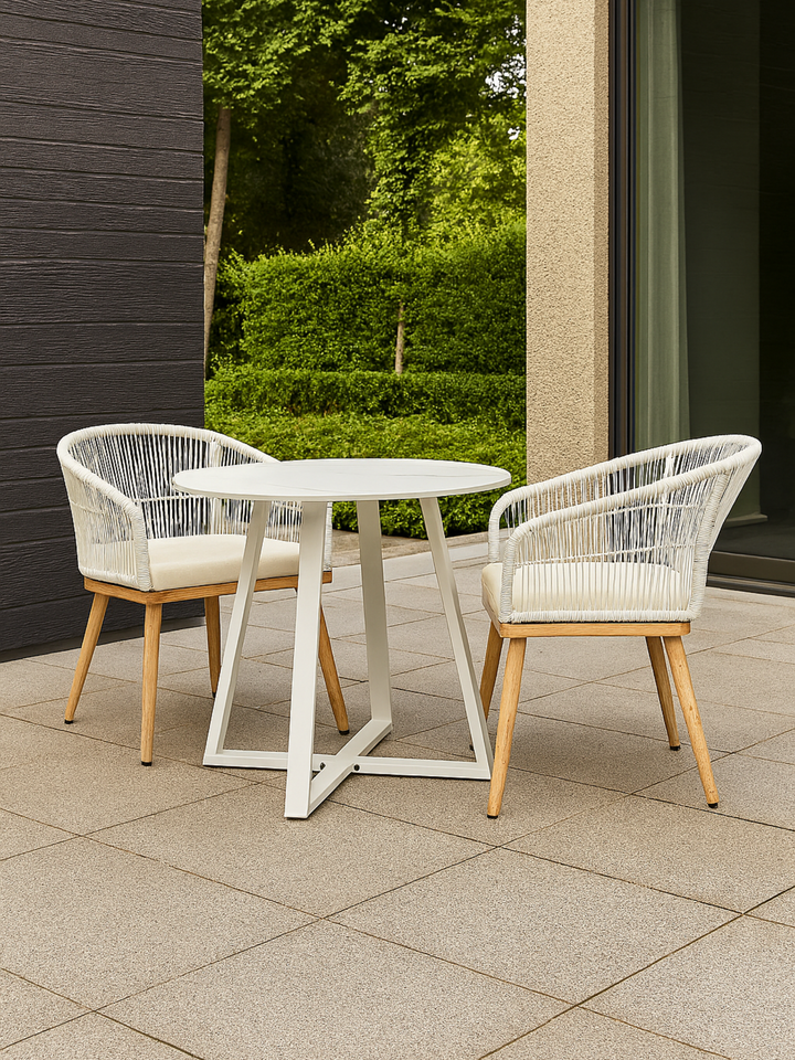 Frida Natural 2 Seater Outdoor Dining Set