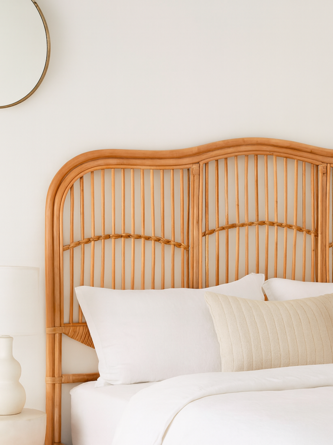 Ellie Natural Rattan Bedhead