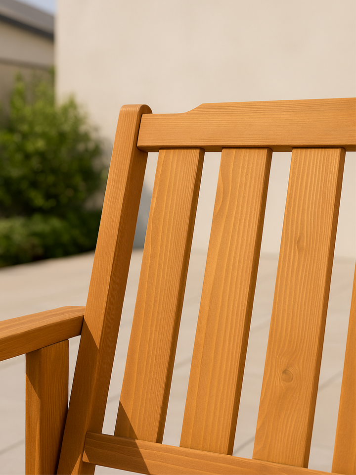 Anya Natural Wooden Outdoor Armchair