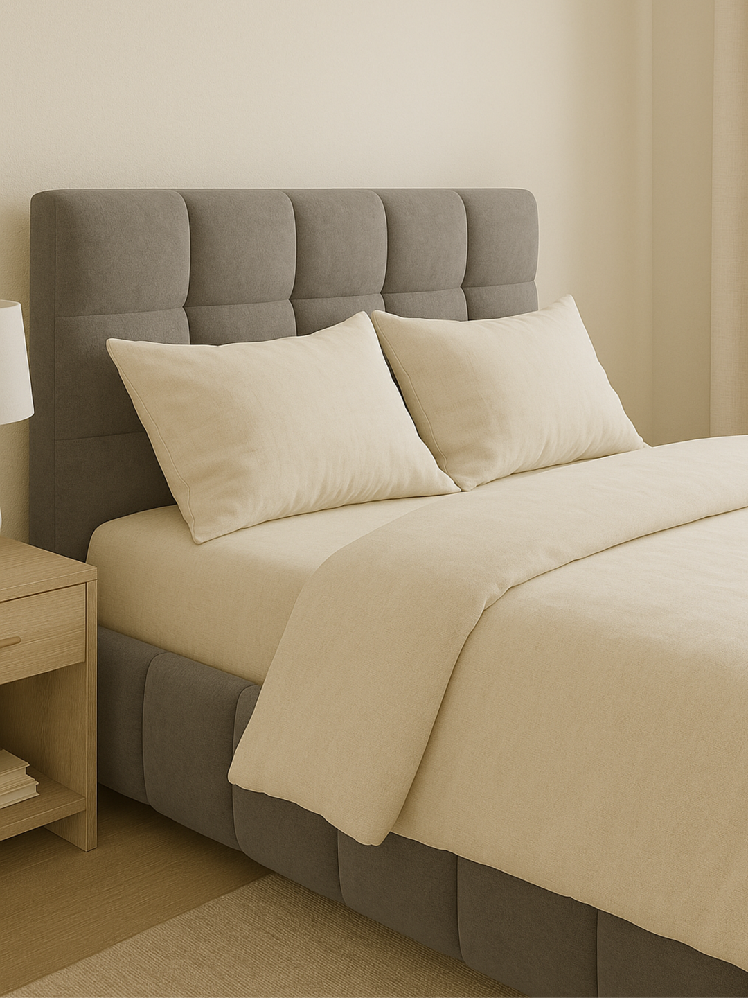 Winnie Grey Velvet Bed Frame