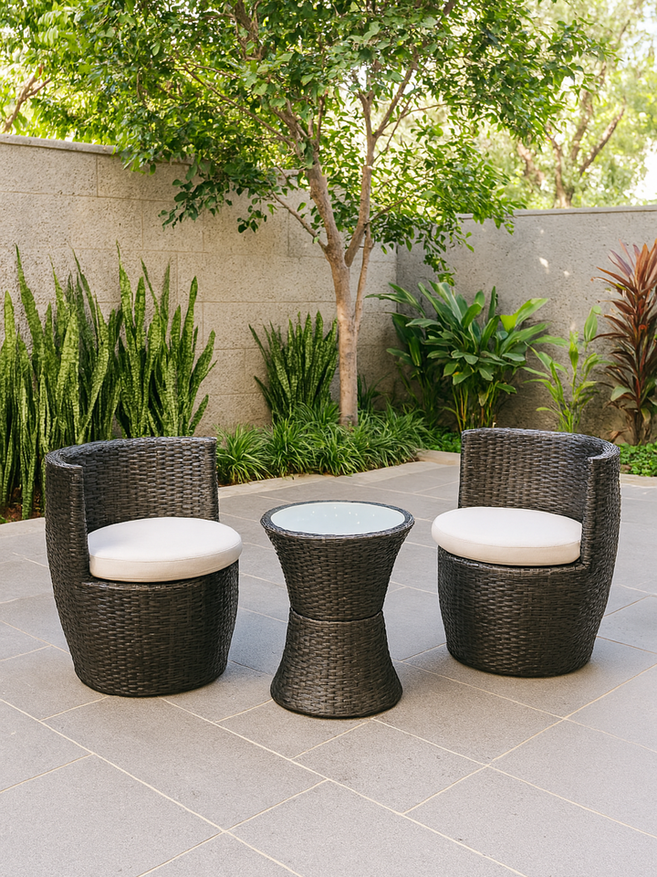 Darcy Round Comfort 2 Seater Outdoor Dining Set