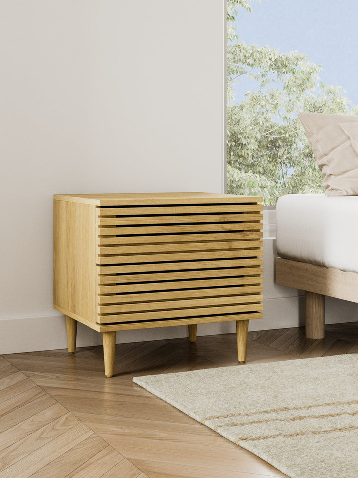 Alec Natural Oakwood Bedside Table