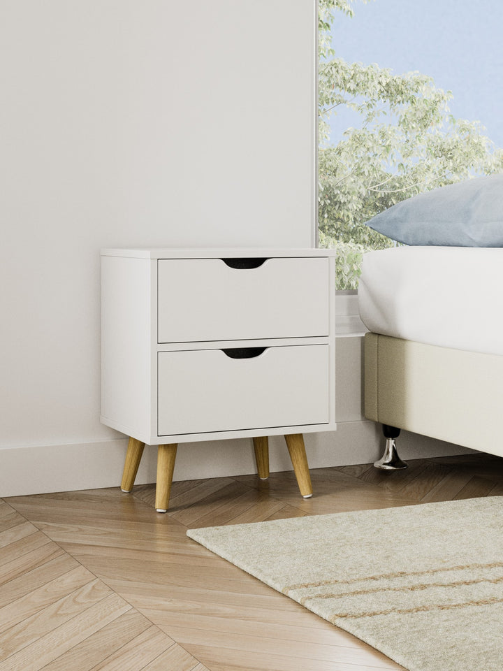 Chelsea White Wooden Bedside Table