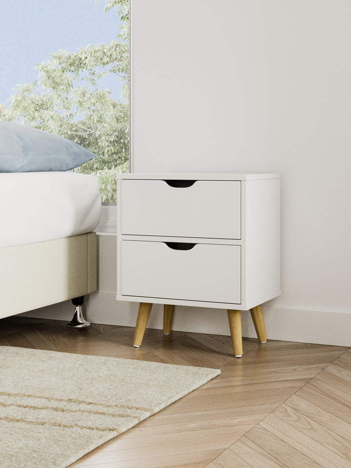 Chelsea White Wooden Bedside Table