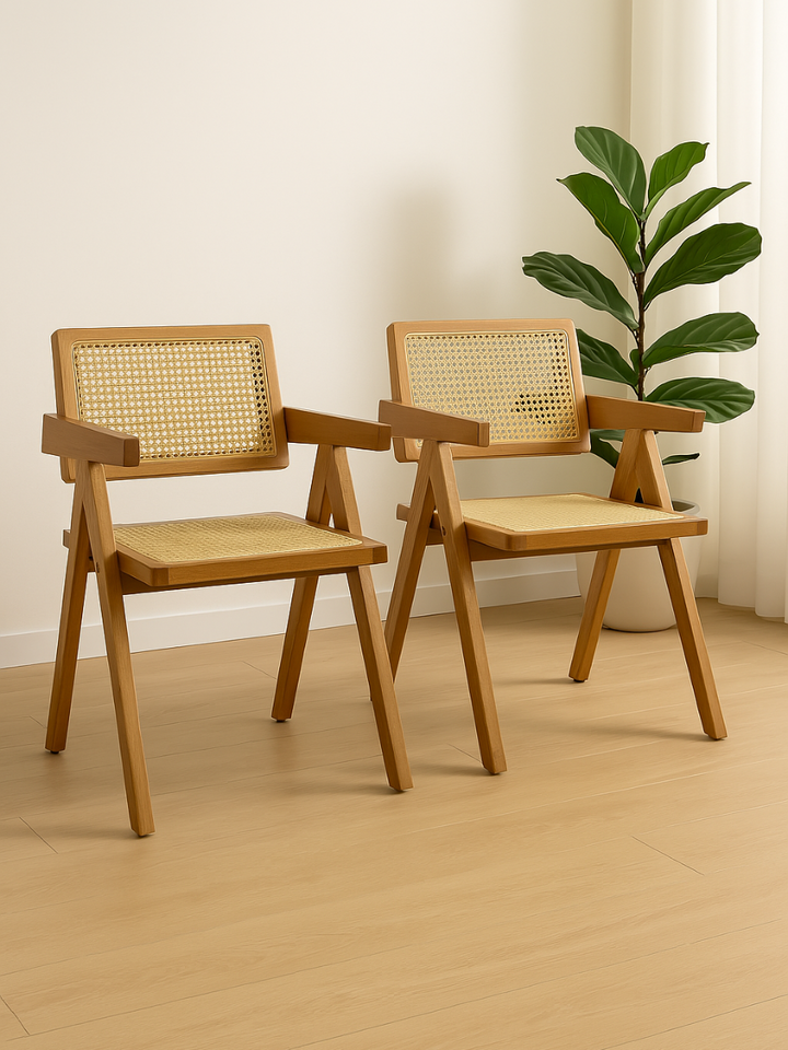 Willow Rattan Dining Chair 2pcs