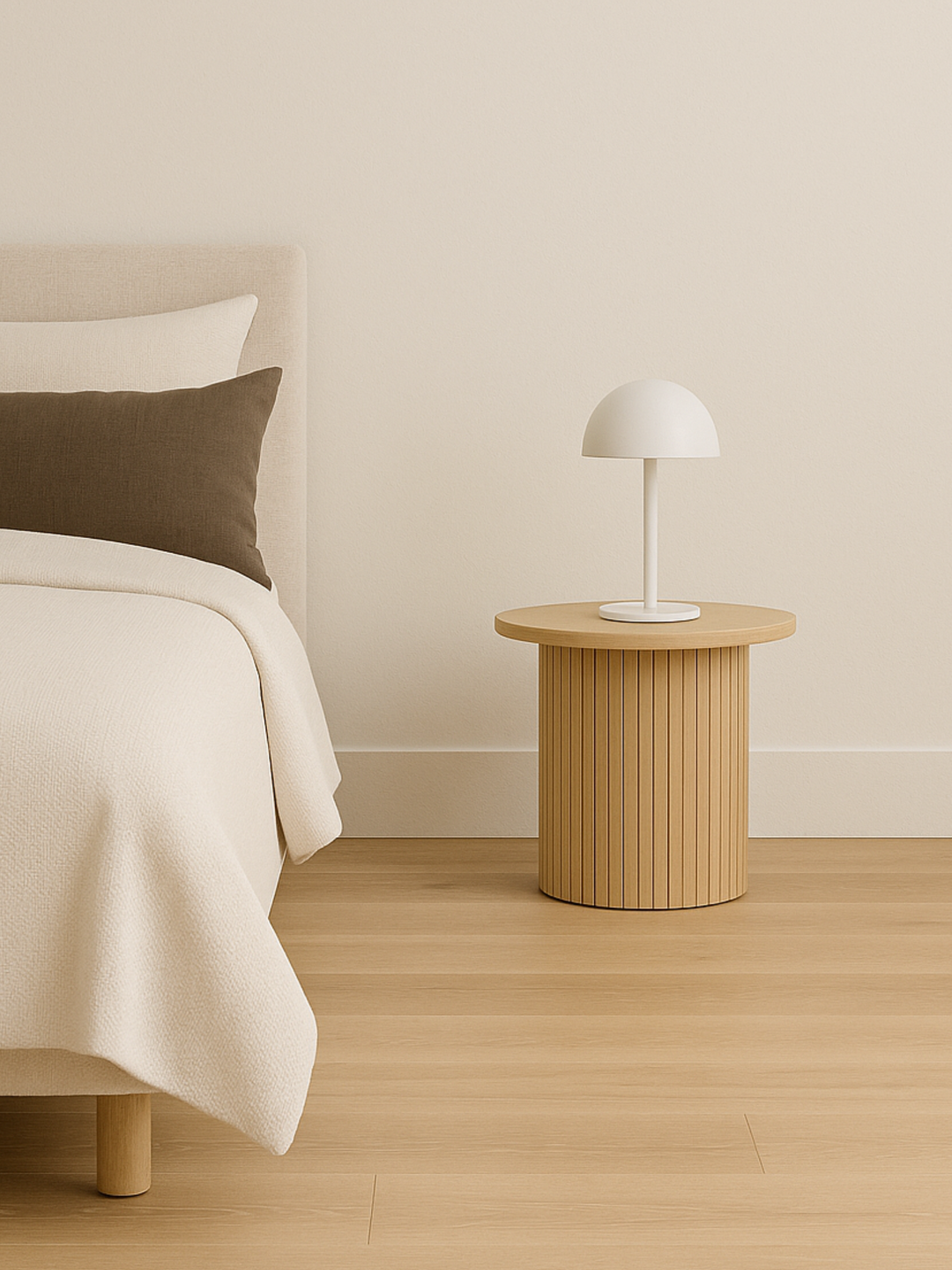 Ella Natural Round Side Table
