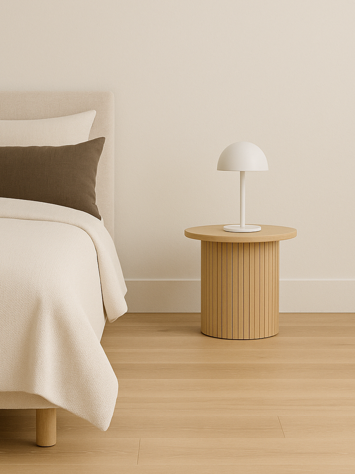 Ella Natural Round Side Table