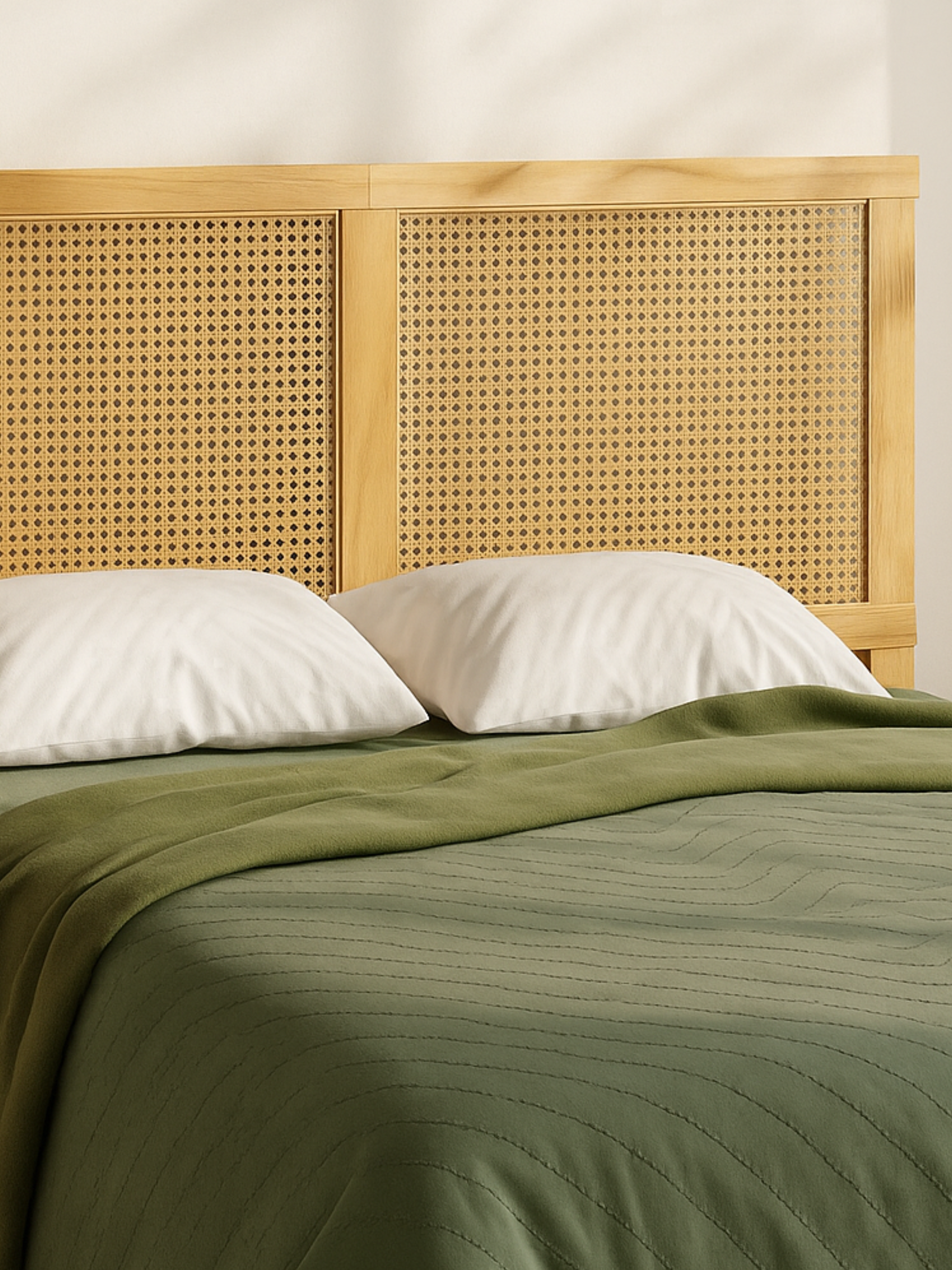 Charlie Natural Rattan Bedhead