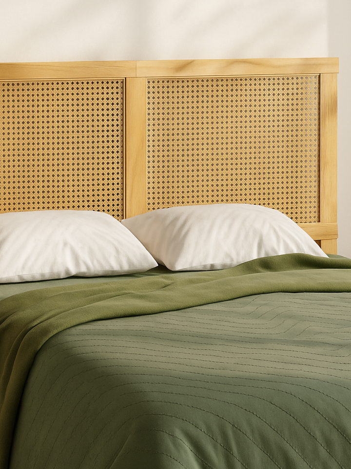 Charlie Natural Rattan Bedhead