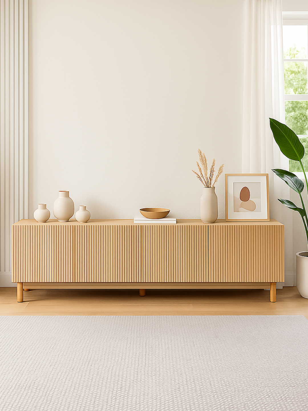 Fiano Premium Natural Entertainment Unit 180cm