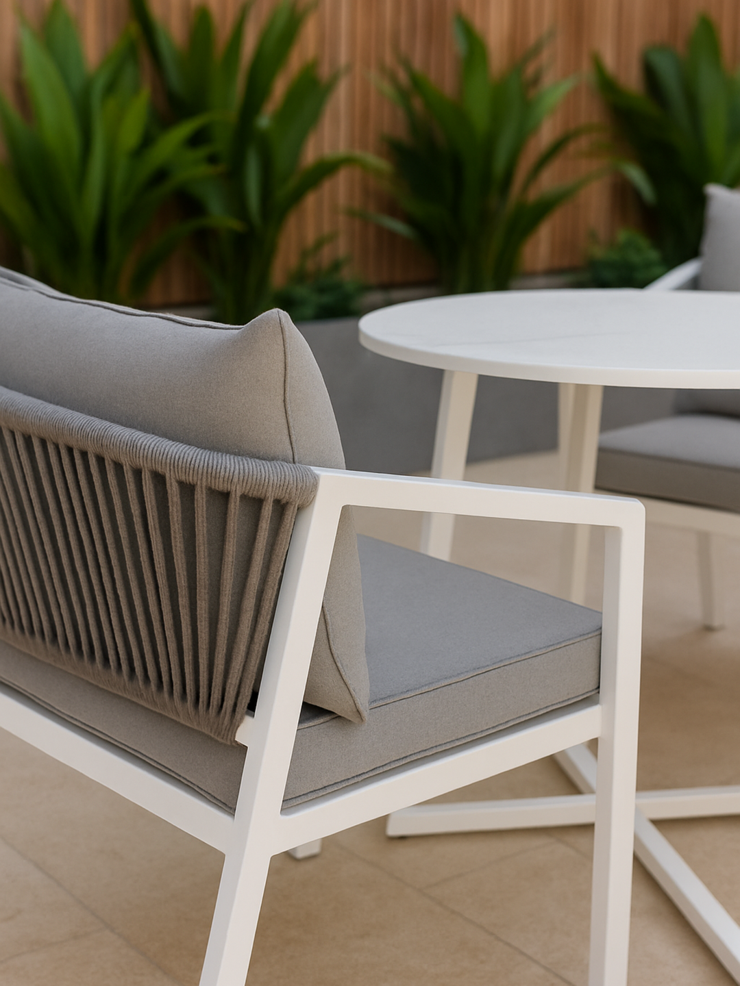 Maria Grey 2 Seater Outdoor Dining Set