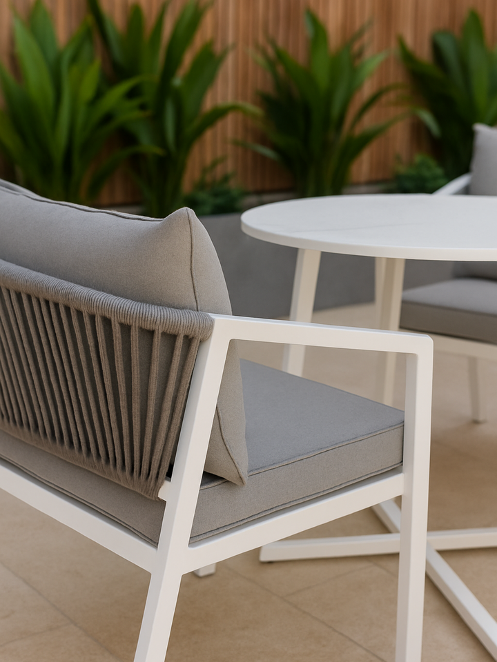 Maria Grey 2 Seater Outdoor Dining Set