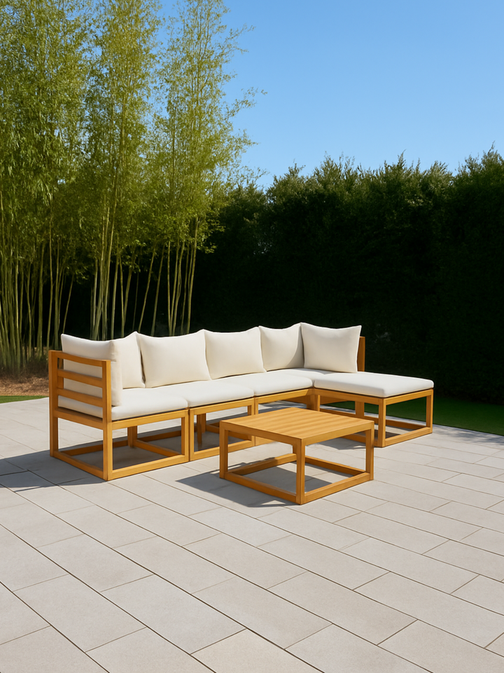 Alicia Premium Cream Outdoor Lounge Set