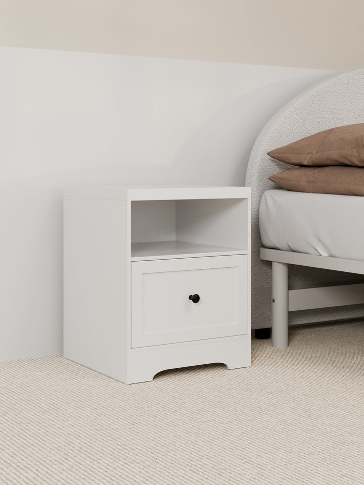 Louise White Hamptons White Bedside Table