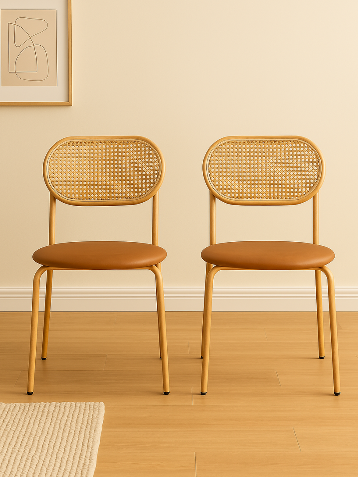 Sierra Brown Rattan Chair 2pcs