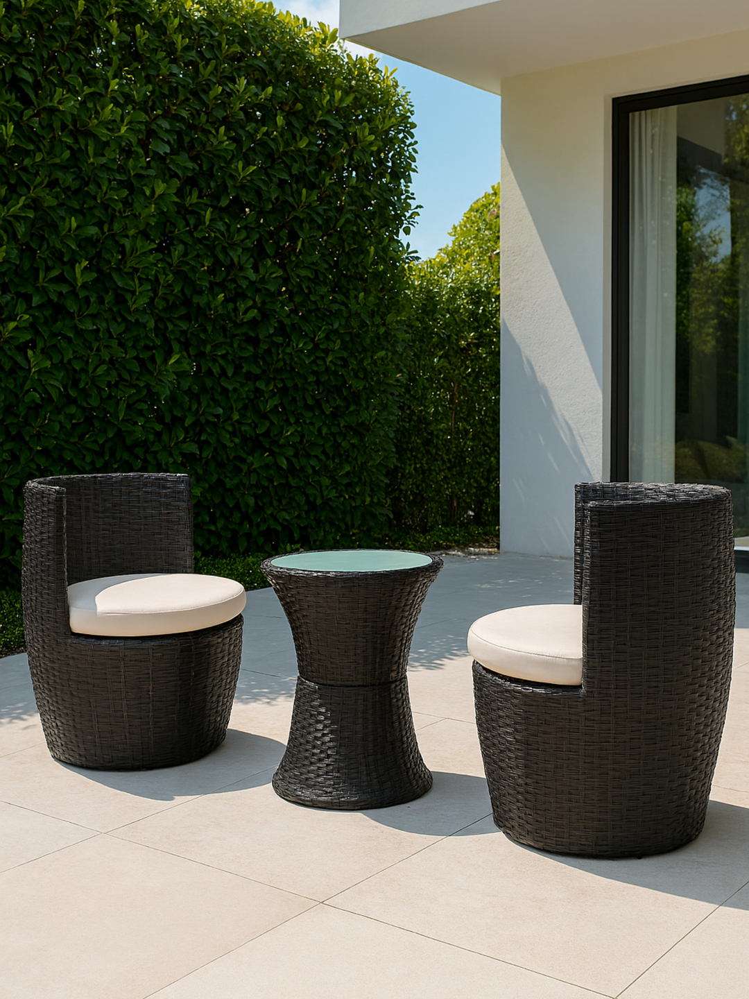 Darcy Round Comfort 2 Seater Outdoor Dining Set