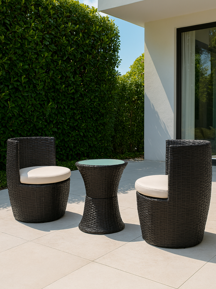 Darcy Round Comfort 2 Seater Outdoor Dining Set